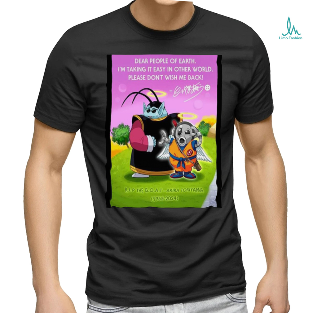 RIP Akira Toriyama 1955 2024 Dragon Ball King Kai Wall shirt RIP Akira Toriyama 1955 2024 Dragon Ball King Kai Wall shirt