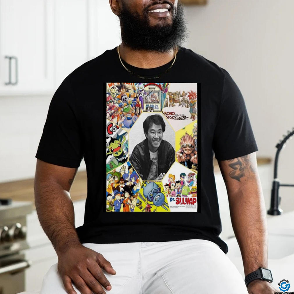 RIP To Akira Toriyama Cowa Sand Land Neko Majin Chrono Trigger Dr Slump Home Decor Poster shirt RIP To Akira Toriyama Cowa Sand Land Neko Majin Chrono Trigger Dr Slump Home Decor Poster shirt