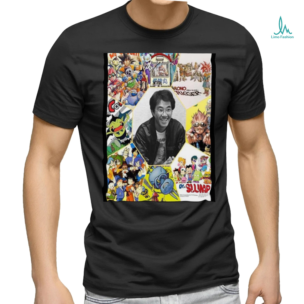 RIP To Akira Toriyama Cowa Sand Land Neko Majin Chrono Trigger Dr Slump Home Decor Poster shirt RIP To Akira Toriyama Cowa Sand Land Neko Majin Chrono Trigger Dr Slump Home Decor Poster shirt
