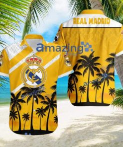 Real Madrid FC Logo Button Down Hawaiian Shirt Hip Summer Trend