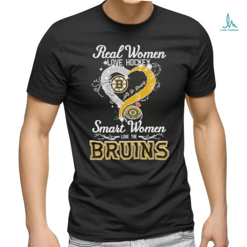Real Women love Hockey smart women love the Boston Bruins Let’s Go Bruins 2024 Shirt
