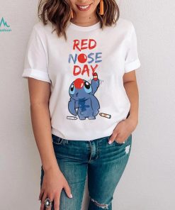Red nose day Stitch cartoon character shirt