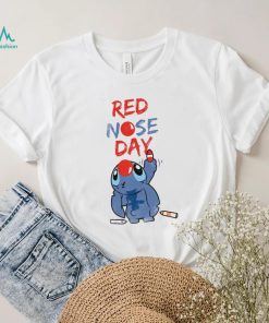 Red nose day Stitch cartoon character shirt