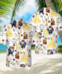 Retro 90s Beauty And The Beast Disneyland Family Hawaiian Shirt Unique Gift