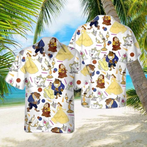 Retro 90s Beauty And The Beast Disneyland Family Hawaiian Shirt Unique Gift