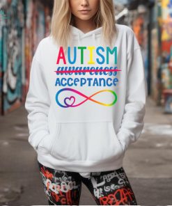 Retro Autism Acceptance Red Instead Autism shirt