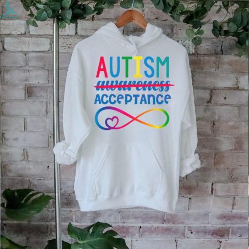 Retro Autism Acceptance Red Instead Autism shirt