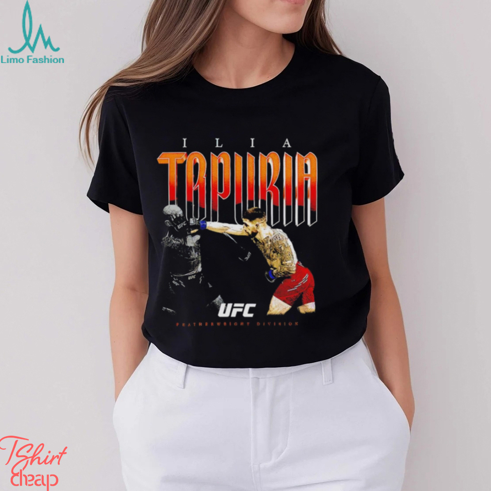 Retro Ilia Topuria UFC Featherweight Division Champion bitmap shirt Retro Ilia Topuria UFC Featherweight Division Champion bitmap shirt