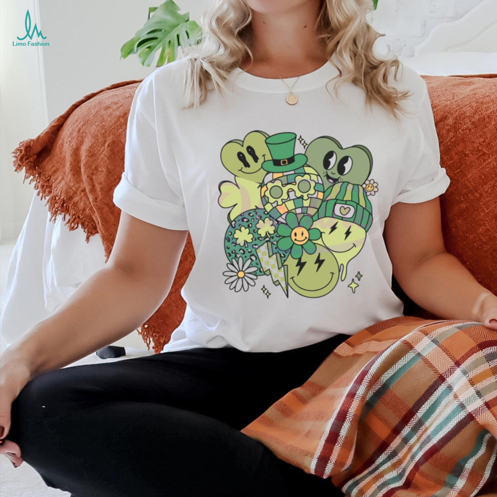 Retro Patricks Day Doodles Smiley Face shirt Retro Patricks Day Doodles Smiley Face shirt