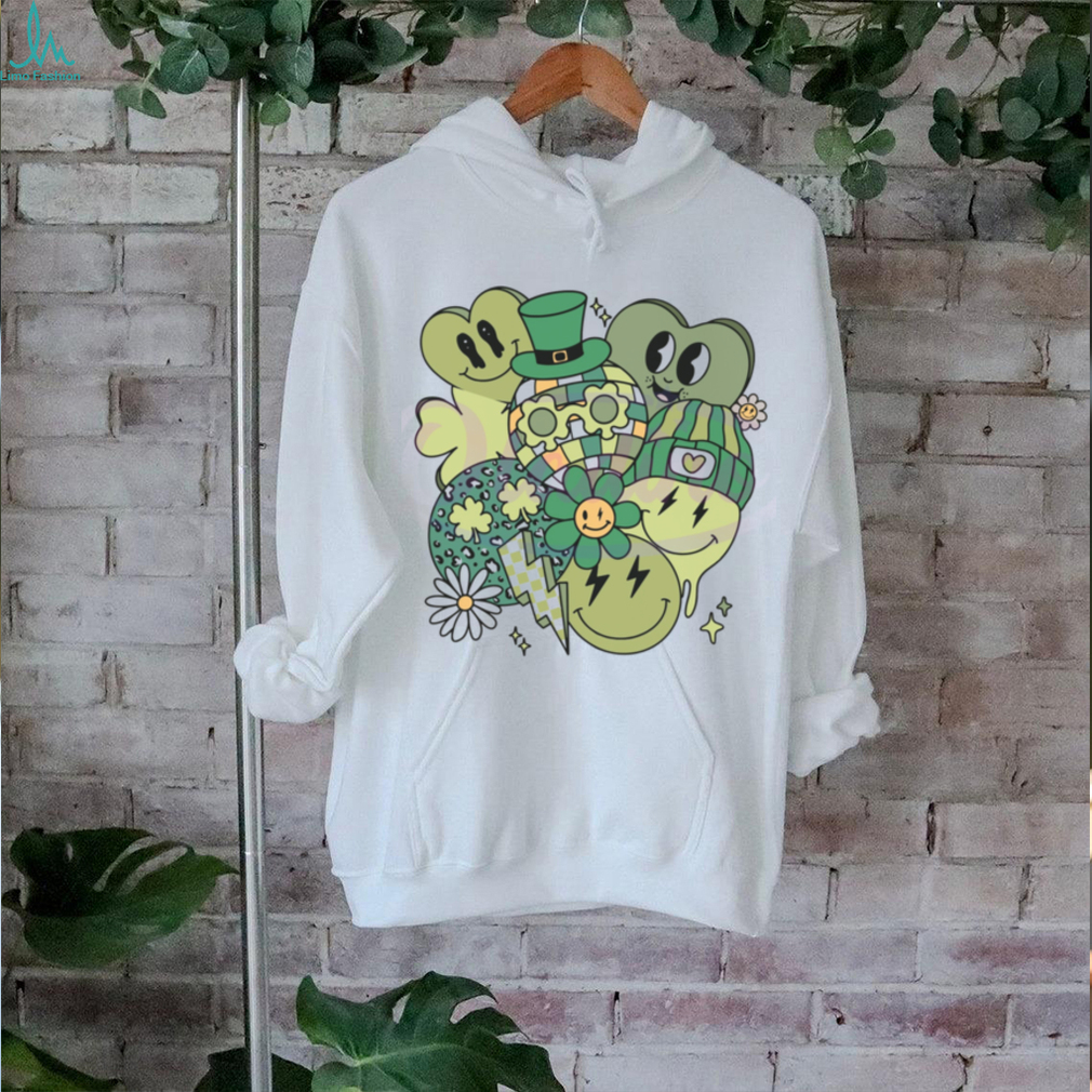 Retro Patricks Day Doodles Smiley Face shirt Retro Patricks Day Doodles Smiley Face shirt