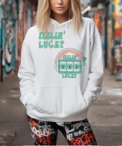 Retro St Patricks Day Felllin Lucky Rainbow shirt