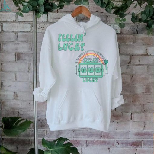 Retro St Patricks Day Felllin Lucky Rainbow shirt