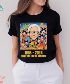 Rip Akira Toriyama 1955 2024 Thank You for the memories T Shirt, hoodie, sweater, long sleeve and tank top Rip Akira Toriyama 1955 2024 Thank You for the memories T Shirt