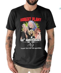 Robert Plant 60th Anniversary 1965 2025 Thank You For The Memories Signatures Shirt