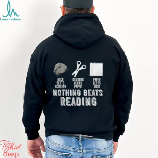 Rock Paper Scissors Vintage Nothing Beats Reading Hand Game T Shirt
