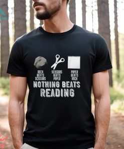 Rock Paper Scissors Vintage Nothing Beats Reading Hand Game T Shirt
