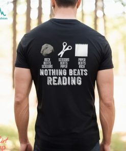 Rock Paper Scissors Vintage Nothing Beats Reading Hand Game T Shirt