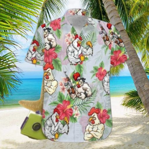 Rooster Fighter Hawaiian Shirt