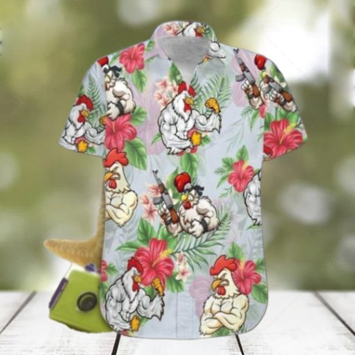 Rooster Fighter Hawaiian Shirt