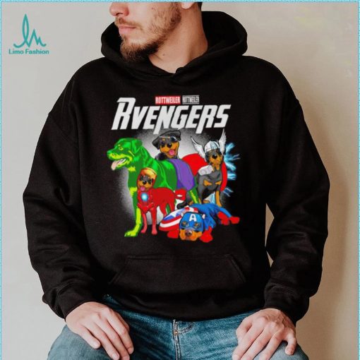 Rottweiler Rottweiler dogs Rvengers team heroes cartoon shirt
