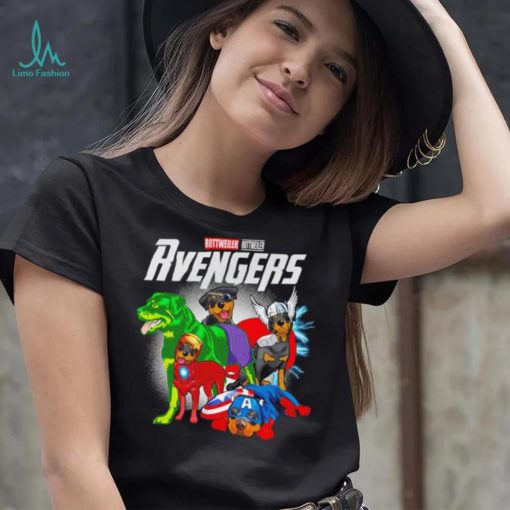 Rottweiler Rottweiler dogs Rvengers team heroes cartoon shirt