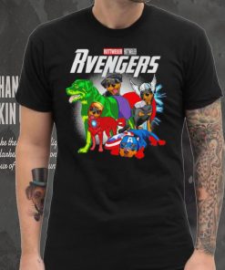 Rottweiler Rottweiler dogs Rvengers team heroes cartoon shirt