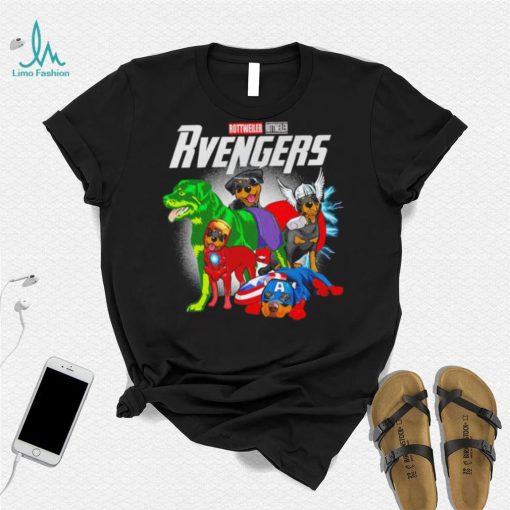 Rottweiler Rottweiler dogs Rvengers team heroes cartoon shirt