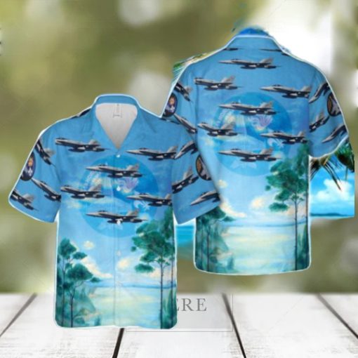 Royal Australian Air Force FA 18 Hornet No. 3 Squadron 3D Hawaiian Shirt Button Beach Shirt