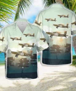 Royal Australian Army Aviation Corps Pilatus PC 6 Turbo Porter A14 690 “Nui Dat” Beach Hawaiian Shirt