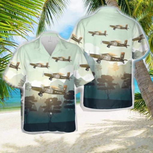 Royal Australian Army Aviation Corps Pilatus PC 6 Turbo Porter A14 690 “Nui Dat” Beach Hawaiian Shirt