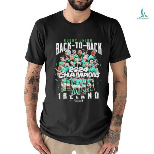 Rugby Union Back To Back 2024 Champions Ireland Rugby Six Nation Grand Slam Shirt