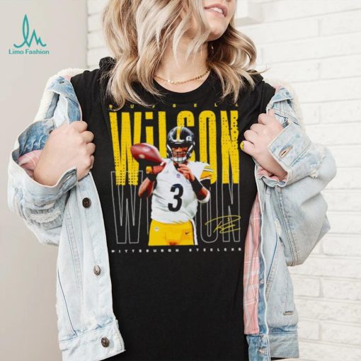 Russell Wilson Pittsburgh Steelers signature shirt