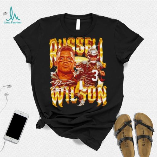 Russell Wilson number 3 Pittsburgh Steelers football player signature vintage shirt
