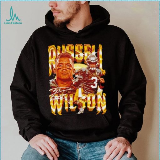 Russell Wilson number 3 Pittsburgh Steelers football player signature vintage shirt