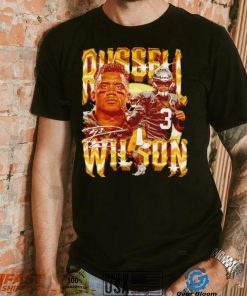 Russell Wilson number 3 Pittsburgh Steelers football player signature vintage shirt