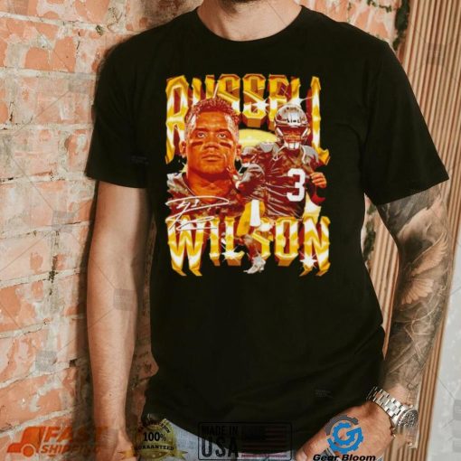 Russell Wilson number 3 Pittsburgh Steelers football player signature vintage shirt