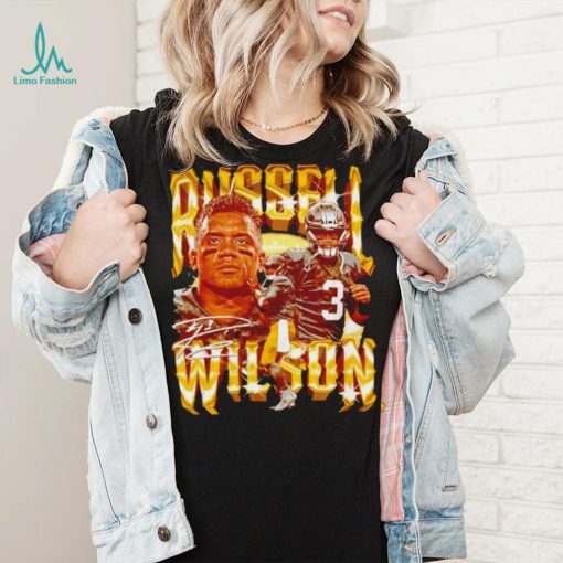 Russell Wilson number 3 Pittsburgh Steelers football player signature vintage shirt