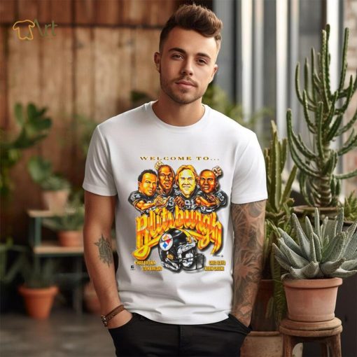 Russell Wilson wearing Welcome to Blitzburgh shirt