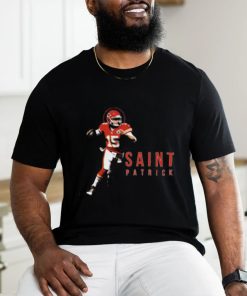 Saint Patrick Mahomes Day Tee Kansas City Chiefs Tapestry T shirt