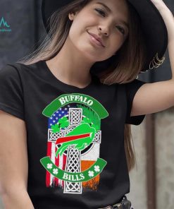 Saint Patrick’s day shamrock Buffalo Bills flag logo shirt