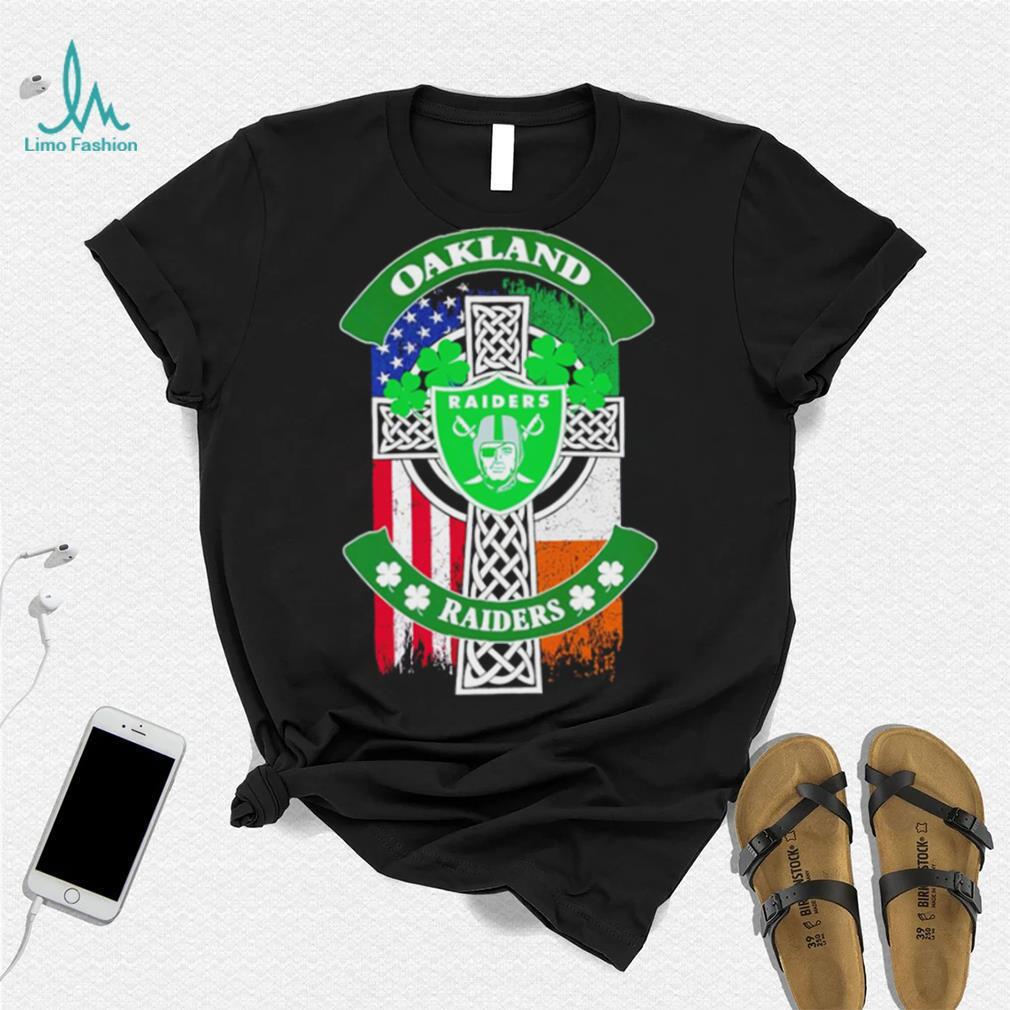 Saint Patrick’s day shamrock Oakland Raiders flag logo shirt Saint Patrick’s day shamrock Oakland Raiders flag logo shirt