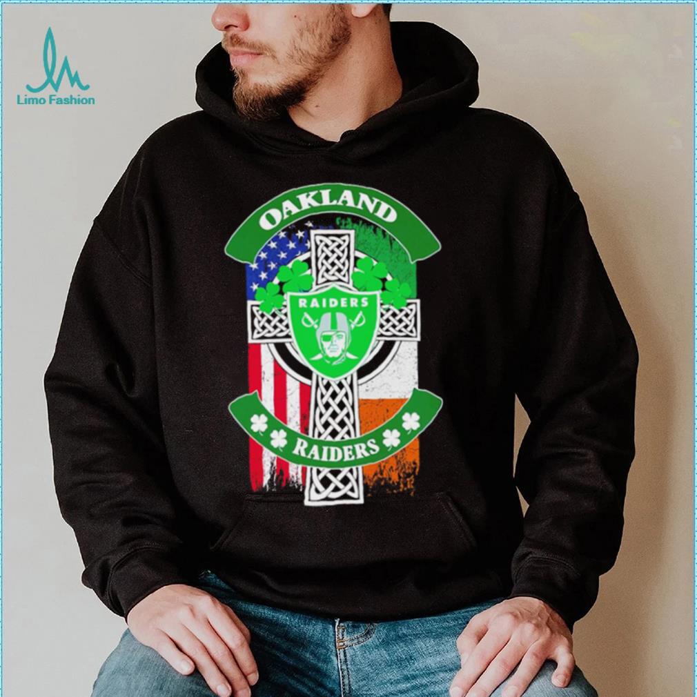 Saint Patrick’s day shamrock Oakland Raiders flag logo shirt Saint Patrick’s day shamrock Oakland Raiders flag logo shirt