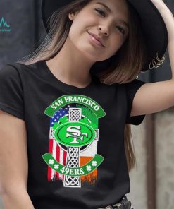 Saint Patrick’s day shamrock San Francisco 49ers flag logo shirt