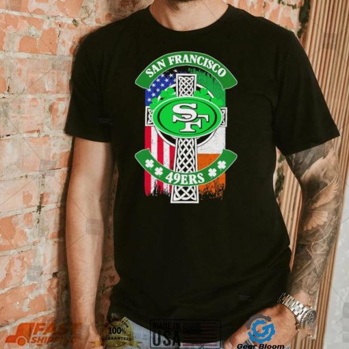 Saint Patrick’s day shamrock San Francisco 49ers flag logo shirt