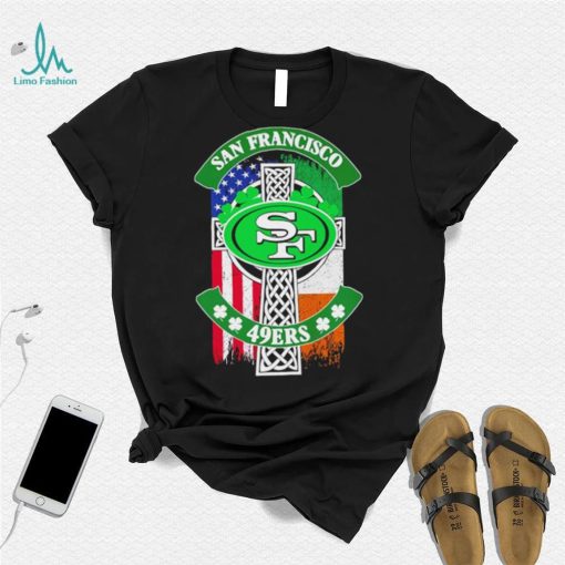 Saint Patrick’s day shamrock San Francisco 49ers flag logo shirt