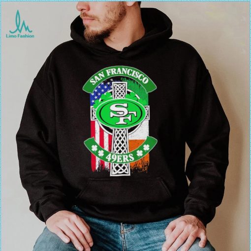 Saint Patrick’s day shamrock San Francisco 49ers flag logo shirt