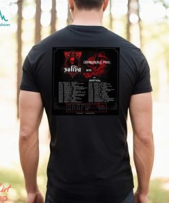 Saliva Recruit Drowning Pool Adelitas Way and Any Given Sin For SNAFU Le Tour 2023 Shirt