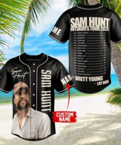 Sam Hunt Outskirts Tour 2024 Custom Baseball Jersey]