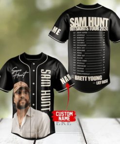 Sam Hunt Outskirts Tour 2024 Custom Baseball Jersey]