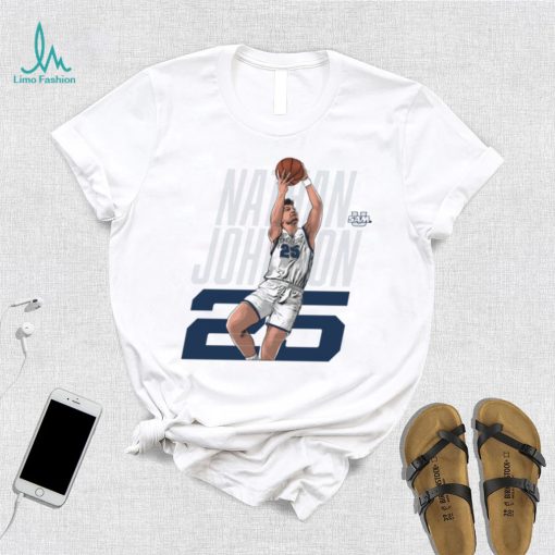 Samford NCAA Men’s Basketball Nathan Johnson 2023 2024 Post Season Shirt